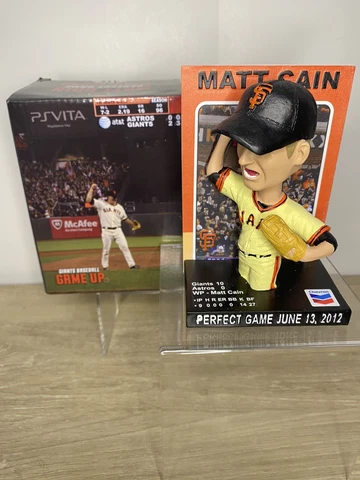 San Francisco Giants Matt Cain Perfect Game SGA Bobblehead 2022 SF Bobblecard Cover