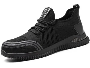 Tenis de trabajo con punta de acero para hombres mujeres Zapatos de seguridad Botas industriales ligeras - Imagen 1 de 9