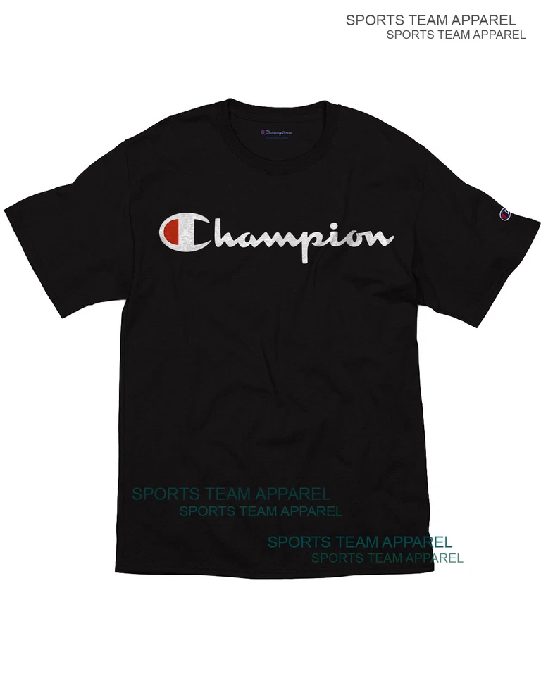 Champion T-Shirt Men's Jersey Tee Classic Fit Script Logo  - Image 1 of 1
