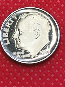 1984-S Roosevelt Dime Gem Quality From Proof - Picture 1 of 4