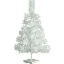24'' White Christmas Tree White Tinsel Tabletop Wedding Holiday Tree 2FT