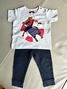 Joules Baby Girls Boys Shirt Tee Set, $45 NWT SHIRT + Leggings 12/18 Months - Picture 1 of 8