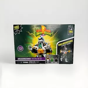 Mighty Morphin Power Rangers DRAGONZORD Construction Set 280 Pcs 3 Mini Figs NEW - Picture 1 of 9