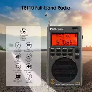 Kurzwellenradio UKW MW SW LSB AIR CB VHF UHF Full Band Digital Receiver - Bild 1 von 25