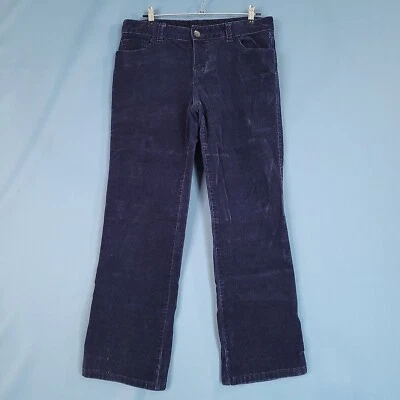 Calvin Klein Jeans Women's Lean Bootcut Corduroy Pants Straight Blue Size 16 - Image 1 of 4