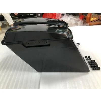 4" Stretched Saddlebags For 1993-2013 Harley Touring Electra Glide Road King - Image 1 of 4