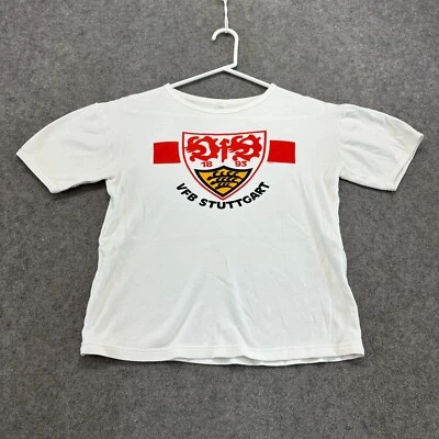 VINTAGE VFB Stuttgart Jersey Mens M White Crop Shirt Germany Football Club 80s - Image 1 of 4