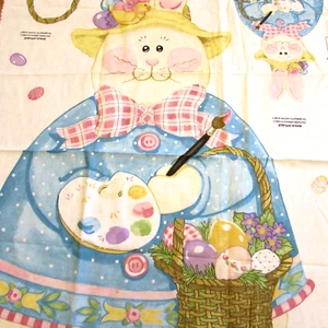 Daisy Kingdom Easter Bunny Van Gogh Fabric Panel Door Wall Sandi Gore Evans - Picture 1 of 7