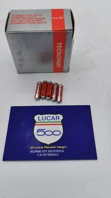 3 Fusibili 16A a Siluro in Bachelite Torpedo Per Restauro Moto Auto Fiat Alfa - Image 1 of 2