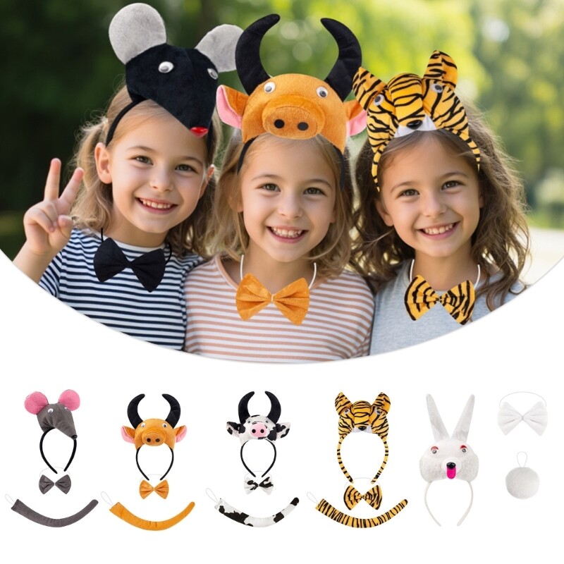 Costume Da Topo Per Bambini E Donne | Set 7 Pezzi Con Gonna Tulle | Carnevale Halloween