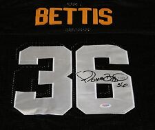 JEROME BETTIS Signed Pittsburg Steelers Jersey Autograph PSA /DNA Size 50 /Large