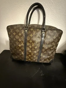 Vintage Louis Vuitton Briefcase PROJECT Vachetta Painted As-is Code 871 V.I. - Picture 1 of 15