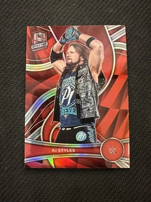 2022 Panini Chronicles WWE AJ Styles Red #/199 #379 Card B585 - Image 1 of 3
