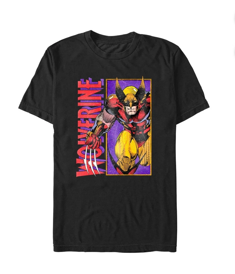 Marvel WOLVERINE Men’s Size XL Graphic T-Shirt Short Sleeve Crew Neck • Black