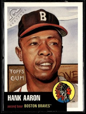 1999 Topps Gallery Heritage Hank Aaron Boston Braves #TH1 - Image 1 of 2