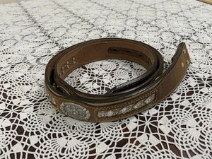 Nocona Damen Strass Western Style Ledergürtel 38 Country Nieten Gürtel Only - Bild 1 von 9