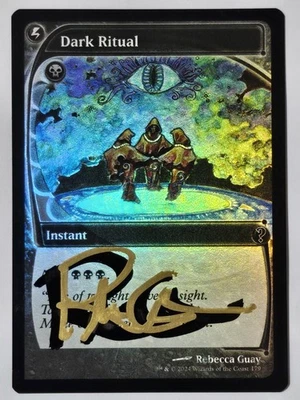 Foil DARK RITUAL (Future Sight) Rebecca Guay ARTIST SIGNED MTG Auto MB2 Mystery - Image 1 of 2