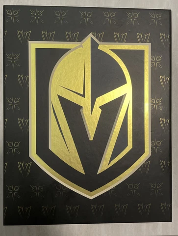 Vegas Golden Knights 2018/19 Season Ticket Holder Box, Pin, Game Used Ice, Scarf Cover
