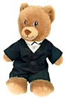 Build A Bear Tan Teddy Wedding Suit Plush 15" Embroidered Eyes Prom Tux Outfit 