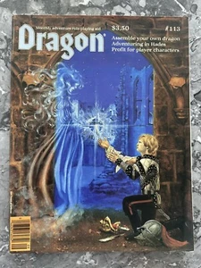 Dragon Magazine #113 D&D TSR - Dragon Insert Included - Conan RPG 1986 Vintage - Imagen 1 de 10