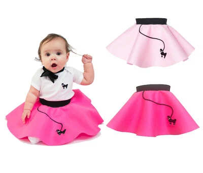 Hip Hop 50s Shop Baby/Infant Girls 6-12 Month Poodle Skirt Halloween Costume - Image 1 of 2
