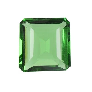 Green Amethyst 79.00 Ct Translucent Amethyst Square Cut Green Amethyst Gemstone - Picture 1 of 7