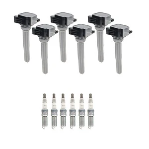 Hitachi 6 Ignition Coil & 6 NGK Ruthenium Spark Plugs Kit For Edge F-150 V6 - Picture 1 of 1