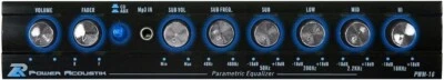 Power Acoustik PWM-16 Car 4 Band Equalizer with Built-in Pre-amp Sub Control - Image 1 of 4