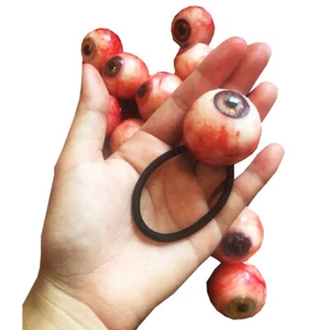 Eye Ball Eyes Hair Head wear Hand Rubber Ghost Devil Body Dead Scary Halloween - Picture 1 of 3