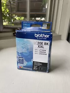 Brother LC20EBK XXL High Yield Black Ink Cartridge Open Box Sealed 12/24 - Picture 1 of 3