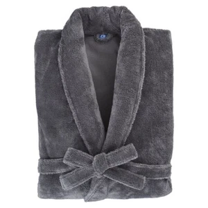 One Size Pottery Barn Teen LONG Soft Plush Classic ROBE Gray Kids NEW - Picture 1 of 3