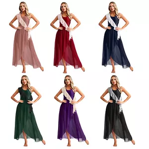 UK Womens Skirts Figure Dress Sheer Dancewear Belly Dance Asymmetrical Costume - Picture 1 of 82