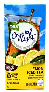 24 12-Quart Boxes Crystal Light Lemon Iced Tea Drink Mix - Picture 1 of 6