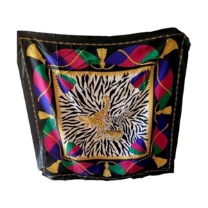 Diane Von Furstenberg Safari Zebra Scarf Avon Colaberation 100% Silk New 34 X 34 - Picture 1 of 12