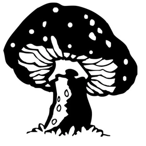 Mushrooms Vinyl Decal Sticker Car Window Ipad Alice in Wonderland USA Seller - Bild 1 von 4