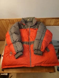 FIRST DOWN Puffer Jacket XXL Red/Gray Reversible Down Fill Vintage 00's See Desc - Picture 1 of 8