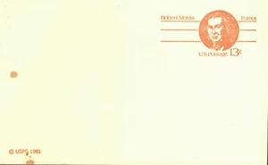 US UX92 MNH Robert Morris Patriot - Picture 1 of 1