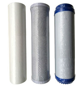 Reverse Osmosis RO Unit Filter Kit Set Including Sediment Carbon Block and GAC