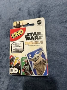 WB Mattel Games - UNO Star Wars Mandalorian Card Game Disney Age 7+ Full Deck 1C - Picture 1 of 7