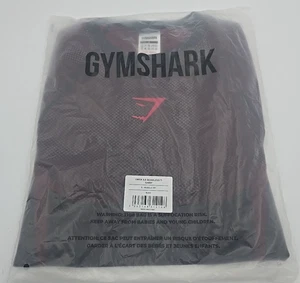Camiseta sin costuras Gymshark Onyx 5.0 negra/roja carmín - pequeña (S) ENVÍO RÁPIDO - Imagen 1 de 8