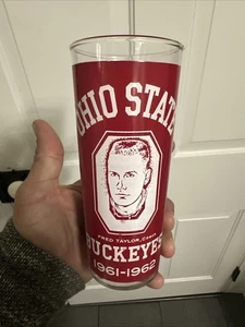 Ohio State Basketball Fred Taylor Coach Buckeyes 1961-62 Trinkglas OSU - Bild 1 von 9