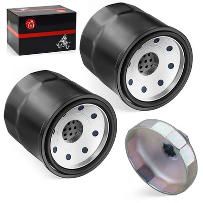 2PCS Oil Filter for Kawasaki ZX1000 Ninja 1000 2011-2019 Ninja 1000SX 2020-2024 - Изображение 1 из 4