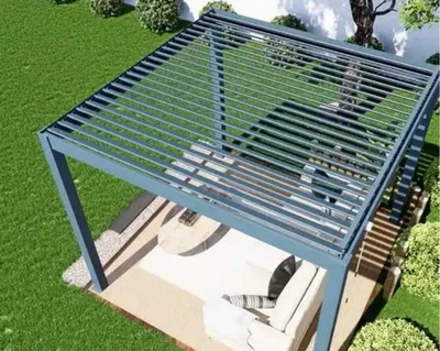 Modern Aluminium Pergola | Adjustable Roof Louver | Waterproof | Many Colours - Image 1 of 2