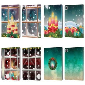 HEAD CASE DESIGNS HOLIDAY CANDLES LEATHER BOOK WALLET CASE COVER FOR APPLE iPAD - Picture 1 of 10