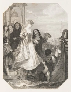 HOLL (*1807) nach STEPHANOFF (*1790), Allegorie auf Venedig, Sst. Romantik - Picture 1 of 5