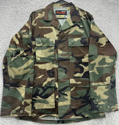 Chaqueta Prestige Tactical Wear Woodland Camo BDU Mediana Larga - Táctica Militar Foto 1 de 4