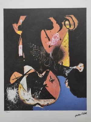 Jackson Pollock Signed - Abstract painting - Certificate - Image 1 of 4