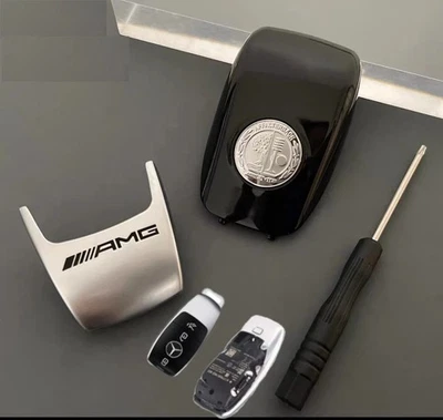 Reemplazo de llave Carcasa Accesorios Estuche Trasero Cubierta Delantera AMG para Mercedes-Benz Foto 1 de 4