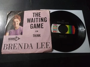 Brenda Lee – The Waiting Game VG Original 45RPM Decca Record & Pic Sleeve 1964 - Picture 1 of 5