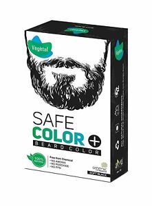 Certified Organic Chemical & Allergy Free Bio Natural Beard Hair Black Color USA